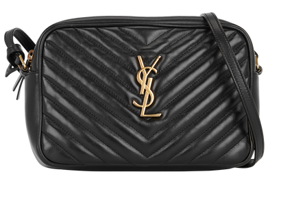 Lou Camera Bag, &pound;695, Handbags, Black, Leather, Front view